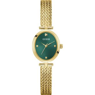 Guess Ruby Oval Mesh Strap Watch, 24mm in Gold Tone at Nordstrom