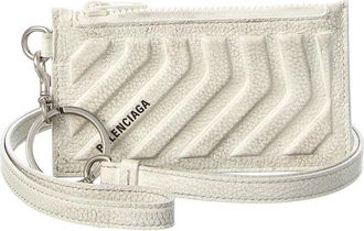 Balenciaga Leather Card Case On Keyring