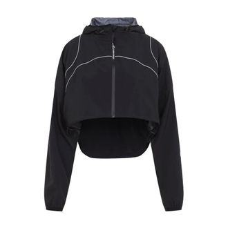 Balenciaga Athl Cropped Jacket - Dames - Sport - Zwart - Maat: M Zijde