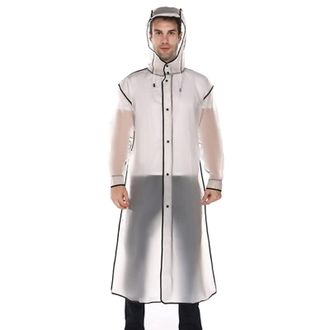 Generic 2025 Mens Jacket Adult Wrapped Raincoat Mens and Womens Protective Jacket Fashion Mountaineering Fishing Transparent Thickened Poncho Dress Jackets an