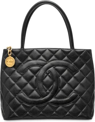 Chanel 1997-1999 Caviar Medallion tote bag - Nero