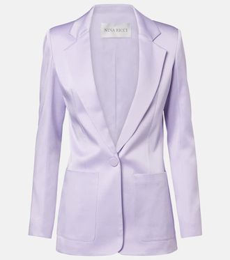 Nina Ricci Blazer in cr&ecirc;pe di raso