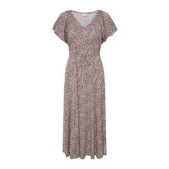 Ichi Midi Jurken - Dames - Casual kleedjes - Veelkleurig - L - Kleedjes