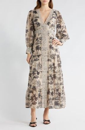 By Design Brynn Maxi Dress in Tapioca/Black at Nordstrom Rack, Size X-Small
