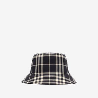 Burberry Check Cotton Bucket Hat