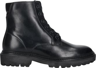 GANT Ivyhill Enkellaars - Dames - Veterlaarzen - Zwart - 41 EU - Leer - Schoenen