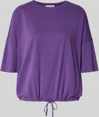 Christian Berg T-Shirt mit Rundhalsausschnitt und überschnittenen Schultern in Lila, Größe XL