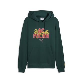 Puma Felpa con cappuccio AC Milan ftblCulture da uomo, Accessori, Verde, XXL