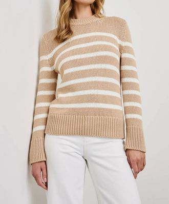 Rails Alise Sweater In Ivory Birch Stripe