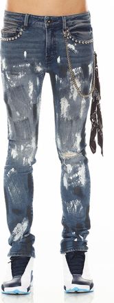 Cult of Individuality PUNK SUPER SKINNY IN LEOPARD