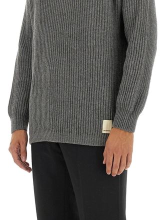 Emporio Armani Wool Jersey Sweater - Gray