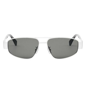 Celine Sunglasses, unisex, Gray, Size: 57 MM Metal Triomphe Sunglasses