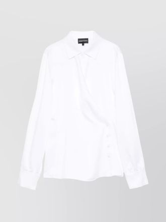 Emporio Armani wrapped long-sleeve shirt