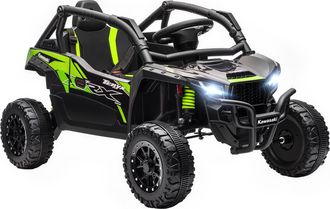 OEM Coche El&eacute;ctrico Para Ni&ntilde;os 12v Con Licencia Kawasaki Teryx Krx 1000 Control Remoto Suspensi&oacute;n Trasera Negro