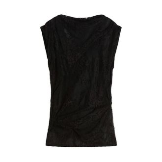 Sportmax Dames, Tops, Zwart, Maat: M Polyamide