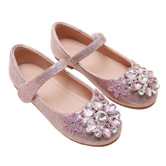 Generic Girls Sneakers Princess Shoes Comfortable Soft Little Girls Flat Single Shoes Fashion Womens Shoes Little Girl Soft Bottoming Single Shoes Big Girls R