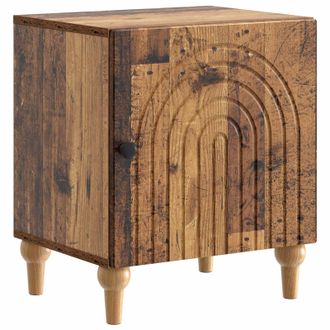 vidaXL Armario De Noche Madera Envejecida 43 X 34,5 X 50 Cm Vidaxl