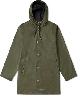 Stutterheim Stockholm lichtgewicht regenjas - Heren - Regenjassen - Groen - S - Katoen - Jassen