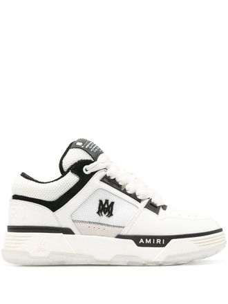 Amiri MA-1 panelled leather sneakers - men - Calf Leather/Fabric/Fabric/Rubber - 40 - White