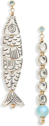 Isshī Pisces Asymmetric Mismatched Drop Earrings in Scale at Nordstrom