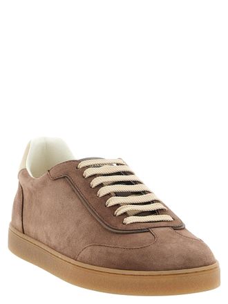 Brunello Cucinelli Calfskin Low Top Sneakers - Brown