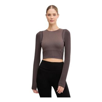 On Running Fitness, Dames, Bruin, L, Polyester, Studio Longsleeve