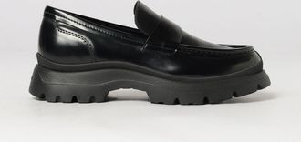 Hogan Mocassini penny in pelle spazzolata con traversina e suola dentellata