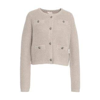 Liu Jo Beige Knitwear Cardigan Aw25