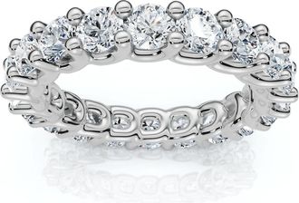 Pompeii3 2 1/2Ct Diamond U Prong Eternity Ring in 14k Gold or Platinum Lab Grown