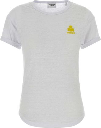 Isabel Marant Koldi T-shirt - Dames - T-shirts - Wit - S - Linnen - Tops