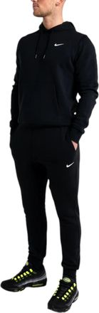 Nike Club Mens Tracksuit Fleece Hoodies Sweatpants Jogger Sports Gym - Black Cotton - Size X-Large
