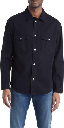 Frame Denim Denim Button-Up Shirt in Noir at Nordstrom Rack, Size Xx-Large
