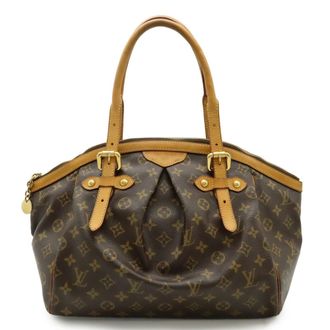 Louis Vuitton Black Brown Monogram Monogram Handbag Shoulder Bag Tote Bag (Pre-Owned)