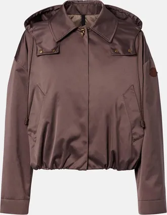 Moncler Giacca blouson Chevreuil con cappuccio