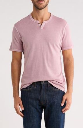 Lucky Brand Burnout Notch Neck T-Shirt in Deauville Mauve at Nordstrom Rack, Size Xx-Large
