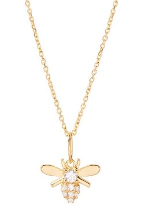 Brook & York Adeline Bee Pendant Necklace in Gold at Nordstrom