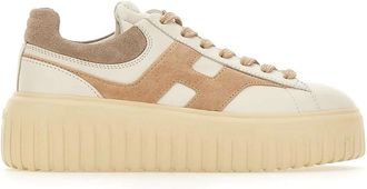 Hogan H-Stripes Sneakers - Dames - Sneakers - Beige - 38 EU - Leer - Schoenen