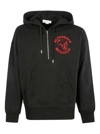 Alexander McQueen skull-print hoodie - Black