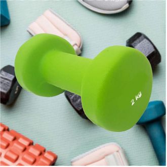 Trade Shop Trade Shop - Manubrio Singolo 2 Kg In Vinile Allenamento Esercizi Casa Palestra Workout Fit