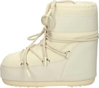 Moon Boot Icon Low Rubber - Dames - Winterlaarzen - Beige - 39 EU - Leer - Schoenen