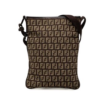 Fendi Pre-owned Fendi Zucchino Canvas Crossbody Ladies 59EPV81RSZNGNH0Y