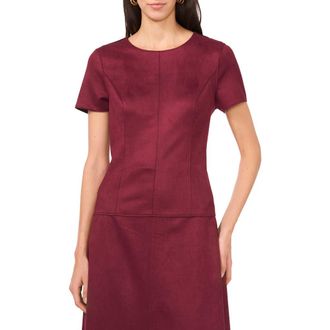 Vince Camuto Cap Sleeve Faux Suede Top in Grape Wine at Nordstrom Rack, Size Xx-Small