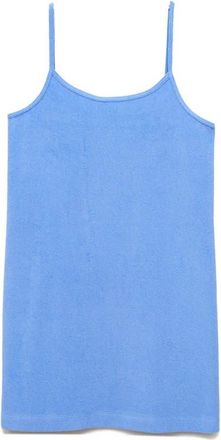 Mango Cotton Terry Tank in Blue at Nordstrom, Size Medium
