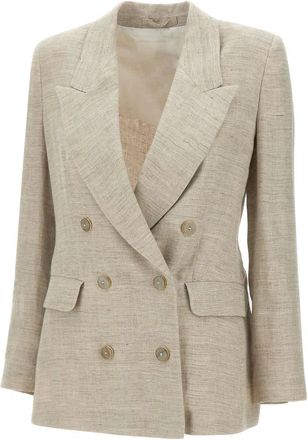 Marella Blazers, female, Beige, Size: XL Alfa Blazer