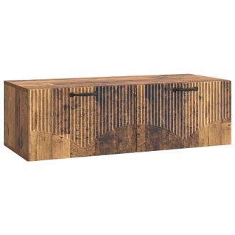 vidaXL Mueble Para Tv De Pared Madera Envejecida 98 X 41 X 30 Cm Vidaxl