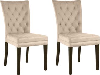 HOME AFFAIRE 4-Fussstuhl »Colorado« (Set) 2 Stk.bequeme Polsterung, Gestell Massivholz wenge oder eiche natur