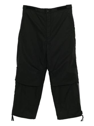 Comme Des Gar&ccedil;ons zip-hem trousers - Black