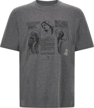 Brunello Cucinelli Grey Crew Neck T-Shirt