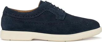 Geox Spherica Ec 17 - Heren - Veterschoenen - Blauw - 44 EU - Leer - Schoenen