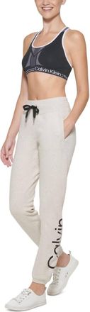 Calvin Klein Performance Graphic Joggers In Cortado Heather
